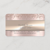 Elegant Stripe, Diamonds Roos Gold Loyalty Kaart (Achterkant)