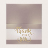 Elegant Stripe - Hartelijk dank - Kaart Visitekaartje (Buitenkant ongevouwen)