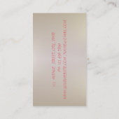 Elegant Stripe, Lace, Glitter Branch Visitekaartje (Achterkant)