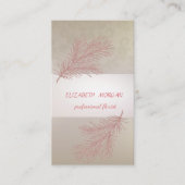 Elegant Stripe, Lace, Glitter Branch Visitekaartje (Voorkant)