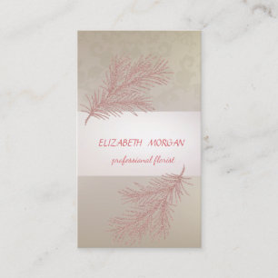 Elegant Stripe, Lace, Glitter Branch Visitekaartje