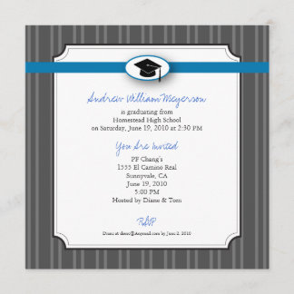 Elegant stripe Patroon: Blauw Kaart