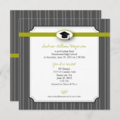 Elegant stripe Patroon: Groen Kaart (Voorkant / Achterkant)