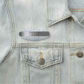 Elegant Stripe, Pearls, Silver Glitter Bokeh Naamplaatje (In situ)