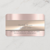 Elegant Stripe Roos Gold Loyalty Kaart (Achterkant)