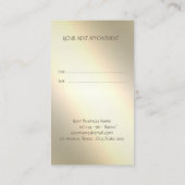 Elegant, Stripe, Scissors, Flowers Appointcard Aanbevelingskaartje (Achterkant)