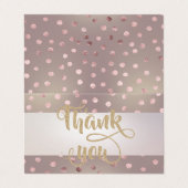 Elegant Stripe Stippen Hartelijk dank Visitekaartje (Buitenkant ongevouwen)