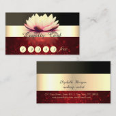 Elegant, striped, Black, Glittery Loyalty Kaart (Voorkant / Achterkant)