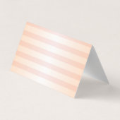 Elegant Striped, Gold Glittery Hartelijk dank voor Visitekaartje (Achterkant)