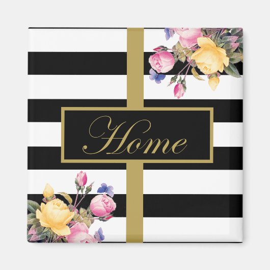 Elegant Striped Magneet (Voorkant)