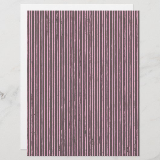 Elegant striped Scrapbook Paper - grijs en roze (Voorkant / Achterkant)
