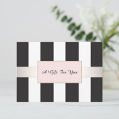 Elegant Striped Spa and Salon Cadeaubon (Staand voorkant)