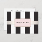 Elegant Striped Spa and Salon Cadeaubon (Voorkant / Achterkant)