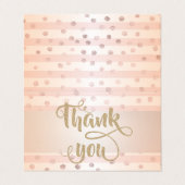 Elegant Striped, Stippen Hartelijk dank Visitekaartje (Buitenkant ongevouwen)