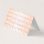 Elegant Striped, Stippen Hartelijk dank Visitekaartje (Achterkant)