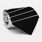 Elegant Striped Tie /  Elegante gestreifte Krawatt Stropdas (Opgerold)