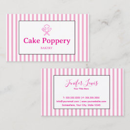 Elegant Striped Visitekaartje