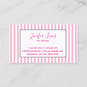 Elegant Striped Visitekaartje (Achterkant)