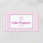 Elegant Striped Visitekaartje (Voorkant)