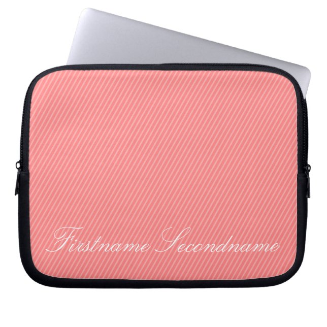 Elegant Stripes Bag Laptop Sleeve (Voorkant)