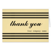 ELEGANT STRIPES BLACK BUSINESS DANK U (Voorkant Horizontaal)