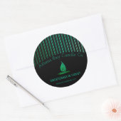 Elegant Stripes Candle Product Label (Envelop)