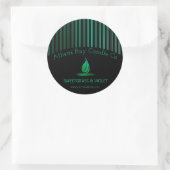 Elegant Stripes Candle Product Label (Tas)