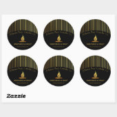 Elegant Stripes Candle Product Label (Vel)