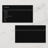 Elegant Stripes Visitekaartje (Voorkant / Achterkant)