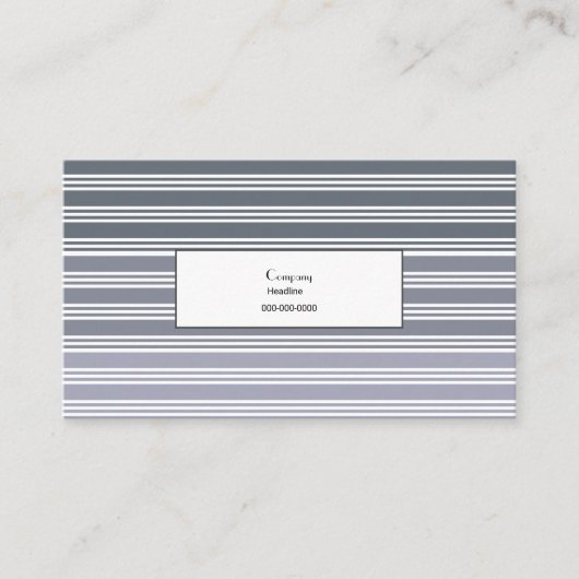 Elegant Stripes Visitekaartje (Voorkant)