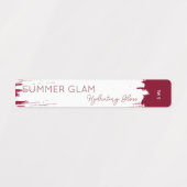 Elegant Stroke Lip Gloss Cosmetisch Rood Label (Design 1)