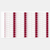 Elegant Stroke Lip Gloss Cosmetisch Rood Label (Vel)