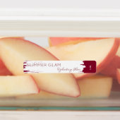 Elegant Stroke Lip Gloss Cosmetisch Rood Label (Aangebracht)