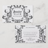 Elegant stromend Hair Stylist Appointkaarten Afsprakenkaartje (Voorkant / Achterkant)