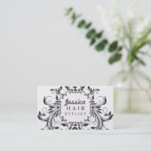 Elegant stromend Hair Stylist Appointkaarten Afsprakenkaartje (Staand voorkant)