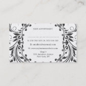 Elegant stromend Hair Stylist Appointkaarten Afsprakenkaartje (Achterkant)