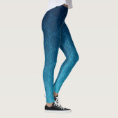 Elegant stromende lijnen op Blue Ombre Leggings (Rechts)