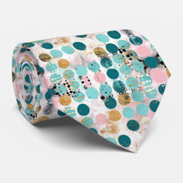 Elegant Stropdas in roze en turquoise