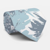 Elegant Stropdas met delicaat Rozen bloemmotief (Opgerold)