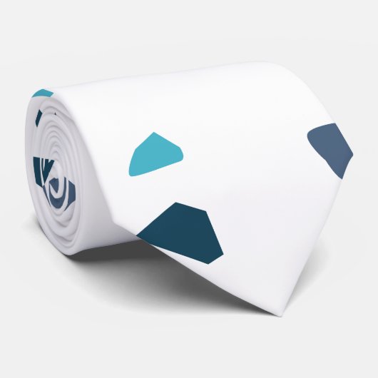 Elegant Stropdas Terrazzo Design (Opgerold)