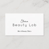 Elegant Stunning Skincare Clinics Minimalist Clean Visitekaartje (Voorkant)
