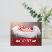 Elegant Styish Red Prettige feestdagen Kerstmis (Staand voorkant)