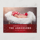 Elegant Styish Red Prettige feestdagen Kerstmis (Voorkant)