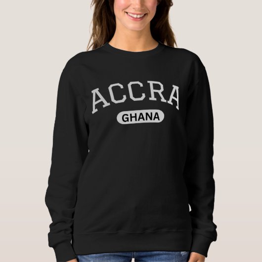 Elegant Style Accra City Ghana Africa Souvenir Trui (Voorkant)
