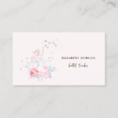 Elegant Stylish Ballerina Butterflies Visitekaartje (Voorkant)