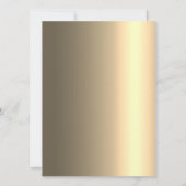 Elegant Stylish Black and Gold 70th Birthday  Kaart (Achterkant)