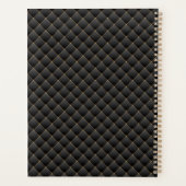 Elegant Stylish Black Gold Monogram Initiaal 2023 Planner (Achterkant)