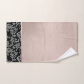 Elegant Stylish Black Silver Roos Gold Bad Handdoek (Handdoek)