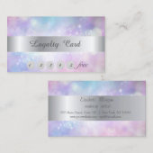 Elegant Stylish Bokeh Loyalty Kaart (Voorkant / Achterkant)