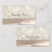 Elegant Stylish Bokeh Loyalty Kaart (Voorkant / Achterkant)